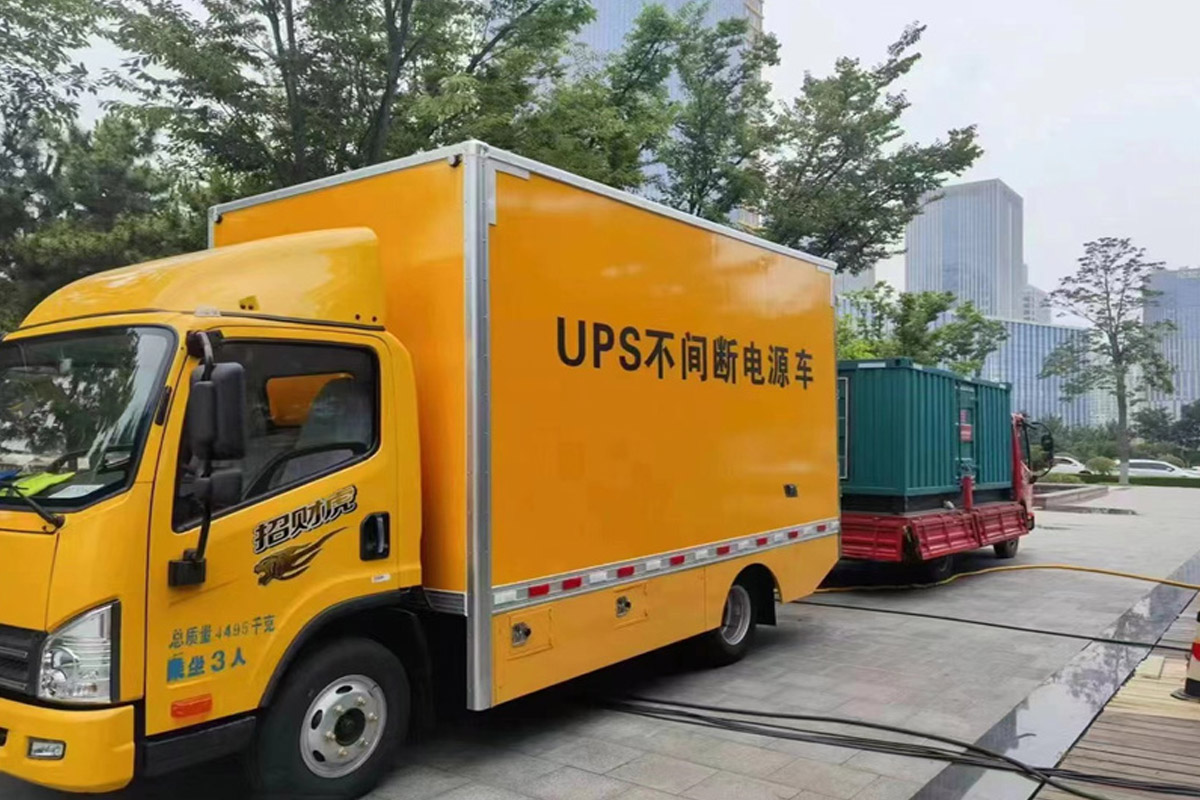 郓城发电机租赁施工现场