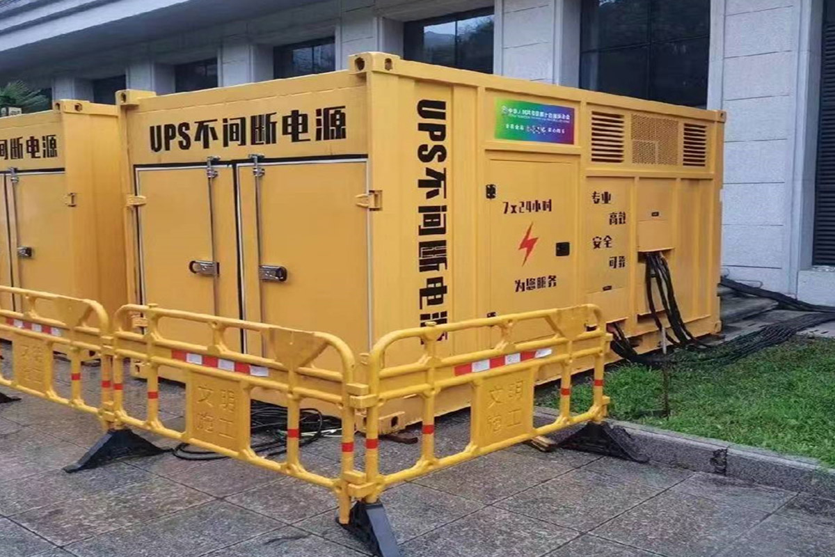 郓城发电机租赁施工现场